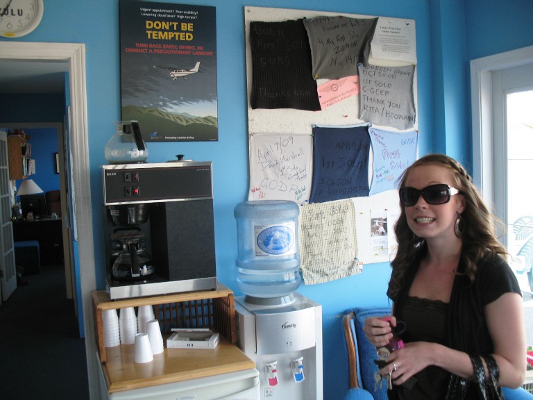 Annie Parry.  Langley Flying School.